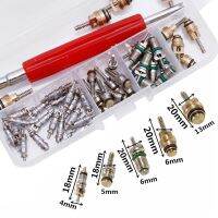 50Pcs A/C Core Valve R12/ R134A Air Conditioning Auto Car Assortment Remover Kit W91F