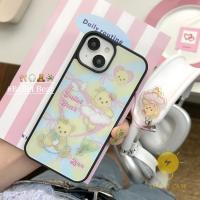 For เคสไอโฟน 14 Pro Max [Ballet Bear] เคส Phone Case For iPhone 14 Pro Max Plus 13 12 Mini 11 For เคสไอโฟน11 Ins Korean Style Retro Classic Couple Shockproof Protective TPU Cover Shell