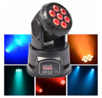 ไฟเวที Stage light 7-LED LED RGBW DMX-512 105วัตต์ สำหรับเเสงเวที ดีเจ ปาร์ตี้ดิสโก้