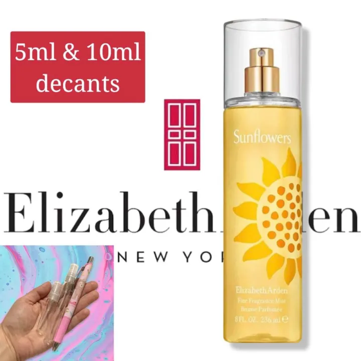 Elizabeth Arden Sunflowers Fine Fragrance Mist 5ml &10ml (FREE 1ml for
