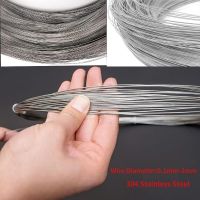 304 Stainless Steel Wire Diameter 0.1-2.0mm Length 1m/3m/5m/10m Wire Single Bright Steel Wire Cord Line Rustproof Handmade DIY