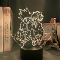 2021Anime Acrylic 3d Lamp Hunter X Hunter Killua and Gon for Bedroom Decor Nightlight Birthday Gift Led Night Light Manga Hxh Killua