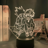 Acrylic 3d Lamp Anime Hunter X Hunter Killua and Gon for Bedroom Decor Nightlight Birthday Gift Led Night Light Manga Hxh Killua