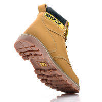 Caterpillar นุ่ม-Toe รองเท้าสำหรับทำงานคู่ Cowhide คลาสสิกรองเท้าบูท Martin สำหรับผู้ชายผู้หญิงขนาด35-45TH