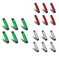 6Pcs LED Marine Boat Lights Marine Courtesy Light Strip Deck Transom Cockpit Navigation Lighting Waterproof 12V