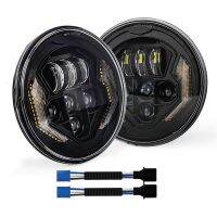 1 Pair New 12V 60W LED 7 Inch Headlights for Wrangler Off-Road Conversion Motorbike Conversion Round Headlights