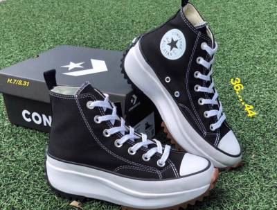 รองเท้าผ้าใบหุ้มข้อ Converse All Star สีดำ