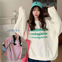 พร้อมส่ง เสื้อเเขนยาวหลวมเเฟชั่นสไตล์เกาหลีสำหรับผู้หญิงสีสันสดใส