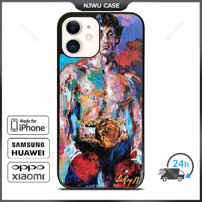 Rocky Balboa Mozaic Phone Case for iPhone 14 Pro Max / iPhone 13 Pro Max / iPhone 12 Pro Max / XS Max / Samsung Galaxy Note 10 Plus / S22 Ultra / S21 Plus Anti-fall Protective Case Cover