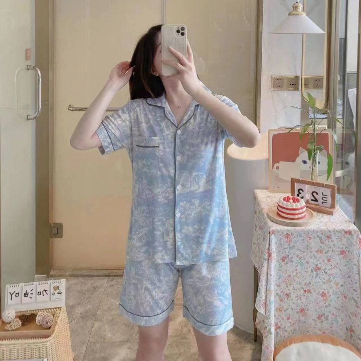 Trendie Korean Women Cute Prints Series Sleepwear Collection Milky ...