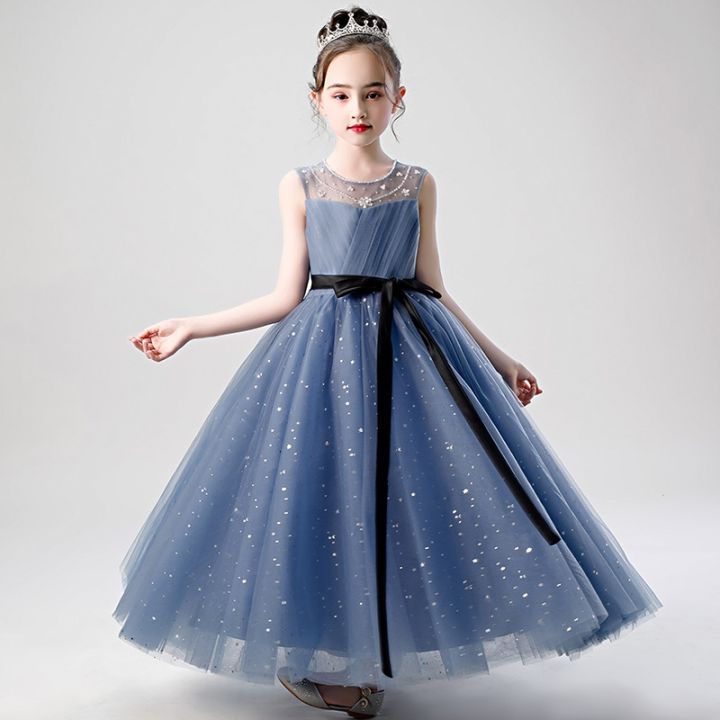 ' eveng dress fluffy yarn cldren's birthy forgn style prcess dress ...