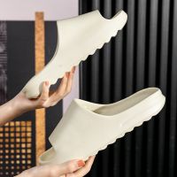 2023 New Summer Men Women Slippers EVA Soft Bottom Indoor Home Sandals Light Beach Shoes Solid Shoes Non-slip Bathroom Slides