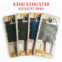 สำหรับ Samsung A3 A5 A710f A510f A310f กรอบตัวเรือนส่วนกลางกลางกลางกรอบทะเบียน Housing กรอบจอ Lcd แชสซีเดี่ยว Dual