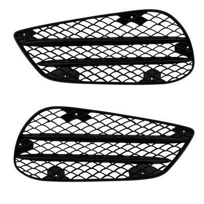 1Pair Car Front Bumper Fog Lamp Grille for Mercedes Benz E Class W212 E63 AMG 2013 2014 2015 Sport Version Only