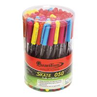 ส่งด่วน! ควอนตั้ม ปากกาปลอกลูกลื่น #Skate050 หมึกสีน้ำเงิน 0.5 มม. แพ็ค 50 ด้าม Quantum Ball Pen #Skate050 Blue Ink 0.5 mm 50 Pcs/Pack สินค้าราคาถูก พร้อมเก็บเงินปลายทาง