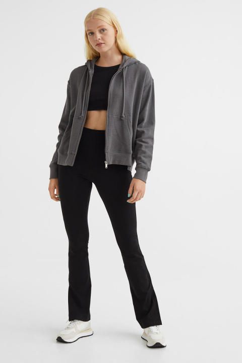 H&M - Flared leggings - Grey Dark