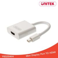 สินค้าขายดี!!! Mini Display Port TO HDMI Converter Unitek Y6325WH ที่ชาร์จ แท็บเล็ต ไร้สาย เสียง หูฟัง เคส ลำโพง Wireless Bluetooth โทรศัพท์ USB ปลั๊ก เมาท์ HDMI .