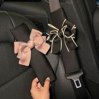 Car Seat Belt Shoulder Cover Seat Belt Protective Cover Cute Creative Bow Protective Cover Interior Decoration Set
