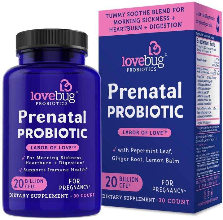 [PREORDER] PRENATAL PROBIOTIC 20 BILLION CFU BY LOVEBUG PROBIOTICS 30