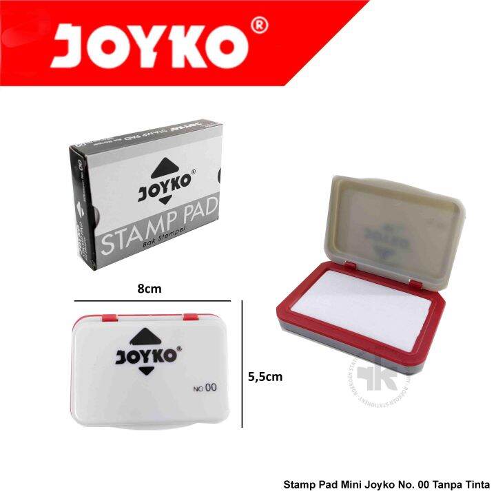 Stamp Pad Mini Joyko No. 00 Tanpa Tinta Bak Stempel Bantalan Cap Jari