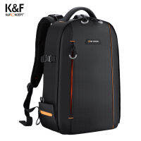 K &amp; F แนวคิดกล้องกระเป๋าเป้สะพายหลังกระเป๋ากล้องกันน้ำ18L ความจุขนาดใหญ่กรณีกล้องที่มี15.6นิ้วแล็ปท็อปช่องผู้ถือขาตั้งกล้องสำหรับผู้หญิงผู้ชายช่างภาพ