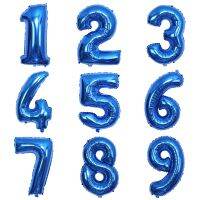 32 inch blue balloon dark blue birthday number aluminum foil balloon birthday party event opening wedding date balloon