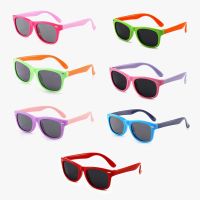 DLIDW Round Polarized Kids Sunglasses Silicone Flexible Safety Children Sun Glasses Fashion Boys Girls Shades Eyewear UV400