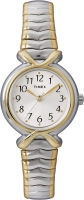 Timex Womens T21854 Pleasant Street Two-Tone Stainless Steel Expansion Band Watch