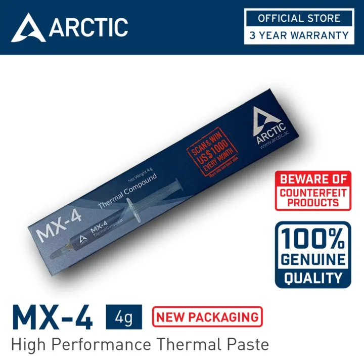 ARCTIC MX 4 Thermal Compound - 4 gram, Mx4 Thermal Paste, MX-4 | Lazada  Singapore