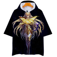 Saint Seiya Hooded T เสื้อแฟชั่นการ์ตูนอัศวิน Of The Zodiac 3D เสื้อยืดผู้ชายผู้หญิง Harajuku Streetwear ขนาดใหญ่ Hoodie Coat