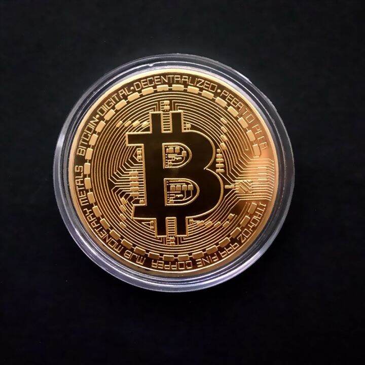 gold-plated-bitcoin-coin-collectible-art-collection-gift-physical-commemorative-casascius-bit-btc-metal-antique-imitation