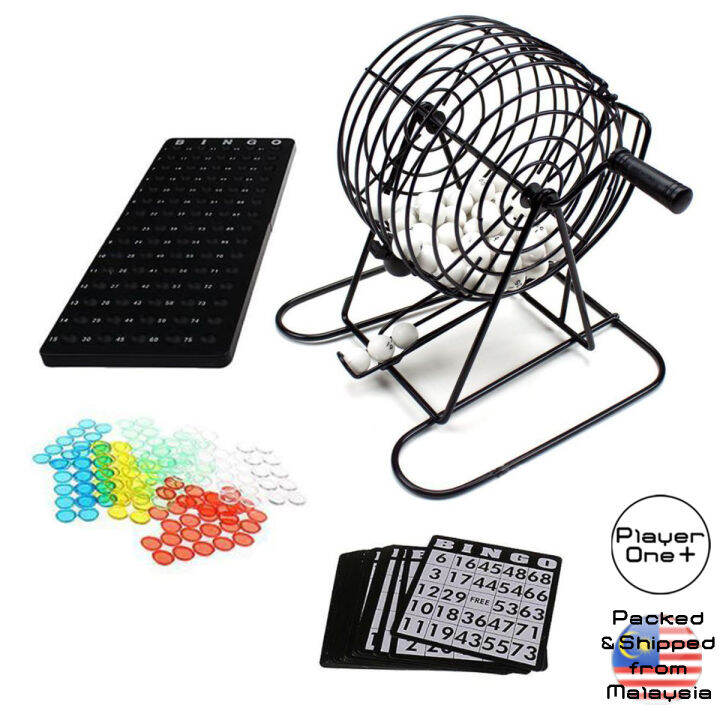 Bingo Game Set Classic Fun and Party Bar Table Games For Family And ...