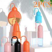 2pcs Portable Silicone Bottle Leak Proof Sleeves Stretchable Shampoo Shower Gel Bottling Leak-proof Cover Outdoor Travel Tools Travel Size Bottles Con