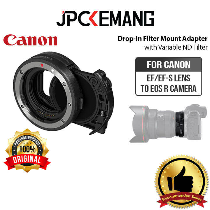Canon Dropin Filter Mount Adapter EFEOS R + Variable ND Filter Adapter Lensa JPC KEMANG