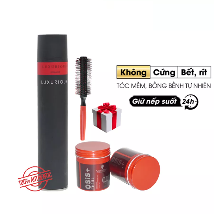 Combo sáp vuốt tóc nam & nữ Osis + Gôm xịt tóc | Wax vuốt tóc cao ...