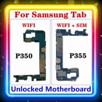 เหมาะสำหรับเมนบอร์ด Samsung Galaxy Tab A 8.0 P350 P355มาเธอร์บอร์ดของแท้แทนที่เมนบอร์ดที่สะอาดเวอร์ชัน/ซิมรองรับ OS