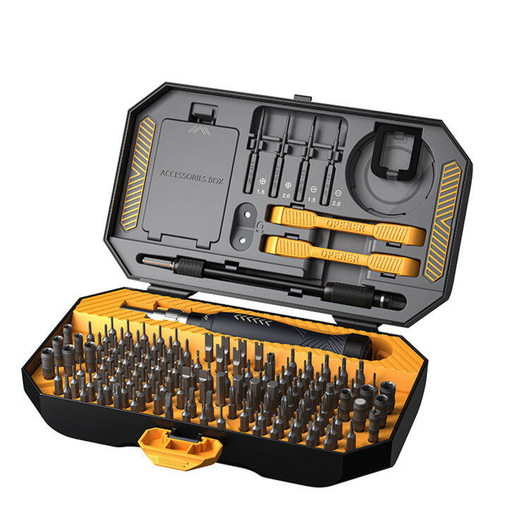 jakemy-jm-8183-145-in-1-screwdriver-amp-screw-bit-set-manual-multi-purpose-tool-set-with-slotted-amp-torx-bits-tweezers-professional-tool-kit-for-watch-laptop-and-other-electronic-devices