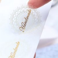 80Pcs/lot High Quality Sticker label Transparent White Lace Seals Stickers PVC Hand Made Gift Sticke Stickers Labels