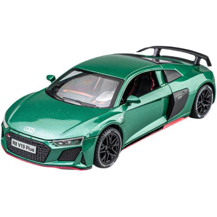 xinao-live-broadcast-1-24-simulation-alloy-sports-car-model-sound-and-light-warrior-decoration-boy-children-toy-car-audi-r8