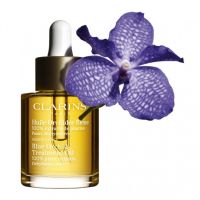 Clarins Blue Orchid Face Treatment Oil #30ml.ต่อต้านริ้วรอยอันเนื่องจากผิวขาดความชุ่มชื้น ฟื้นฟู และคืนความเปล่งปลั่งให้ผิว