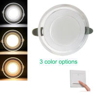 3สี LED Downlight 110V 220V 5W 7W 9W 12W 15W LED Spot Lighting ห้องนอนห้องครัวห้องน้ำในร่มโคมไฟเพดาน