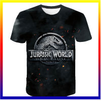 เสื้อยืด Jurassic Park Kids Boy Jurassic World 3 มิติพิมพ์เสื้อยืดเสื้อผ้าผู้ชายแฟชั่นพลัสขนาดเสื้อยืดผู้ชาย XS-5XL