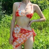 Print Sexy 3Pcs Bikinis Womens Swimwear Push Up Female Swimsuit Swimming Bathing Suits Brazilian Bikini Set Beach Wear Bather