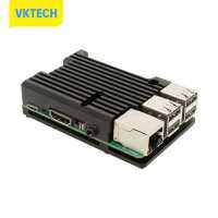 [Vktech] สำหรับราสเบอร์รี่ Pi 3รุ่น B + เคสอลูมิเนียมที่มีพัดลมทำความเย็นคู่โดยไม่ต้อง