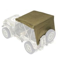 FMS ROCHOY 1/12 Willys 1/6 1941 MB SCALER รถบังคับวิทยุปีนป่ายแบตเตอรี่ Lipo รถบังคับตกแต่ง Cape เต็นท์ผ้าใบหลังคาจอดรถ