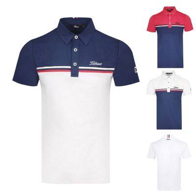 Summer golf clothing short-sleeved mens casual breathable sweat-absorbing GOLF clothes T-shirt outdoor sports POLO shirt Odyssey Scotty Cameron1 Amazingcre Titleist Mizuno TaylorMade1 G4✚