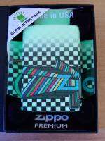 ZIPPO 48504  ZIPPO DESIGN  GLOW IN THE DARK GREEN 540 COLOR  ZIPPO PREMIUM   ผิวเรืองแสง  ลายแบบสกรีน  ต่อเนื่องรอบตัว ทั้ง4ด้าน  ของใหม่ไม่ผ่านการใช้งาน  มาพร้อมกล่อง