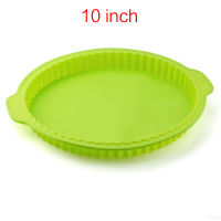 random color 9-11inch Round Silicone Cake Baking Tray High Temperature Baking Tools Bread Mold Easy Release