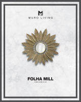 Muro Living กระจกตกแต่งดีไซน์ รุ่น FOLHA MILL