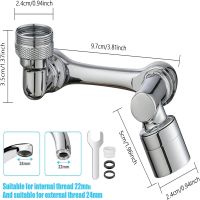 1080 ° Rotasi Extender Keran Aerator Lengan Robot Percikan Plastik untuk Dapur Wastafel Kran Bubbler Nozzle 99 Diinstal